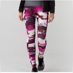 LULULEMON Speed Tight IV Full-Luxtreme Pigment Wind Berry Rumble Multi/Blk Sz:10